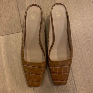 Toteme croc mules, size 39